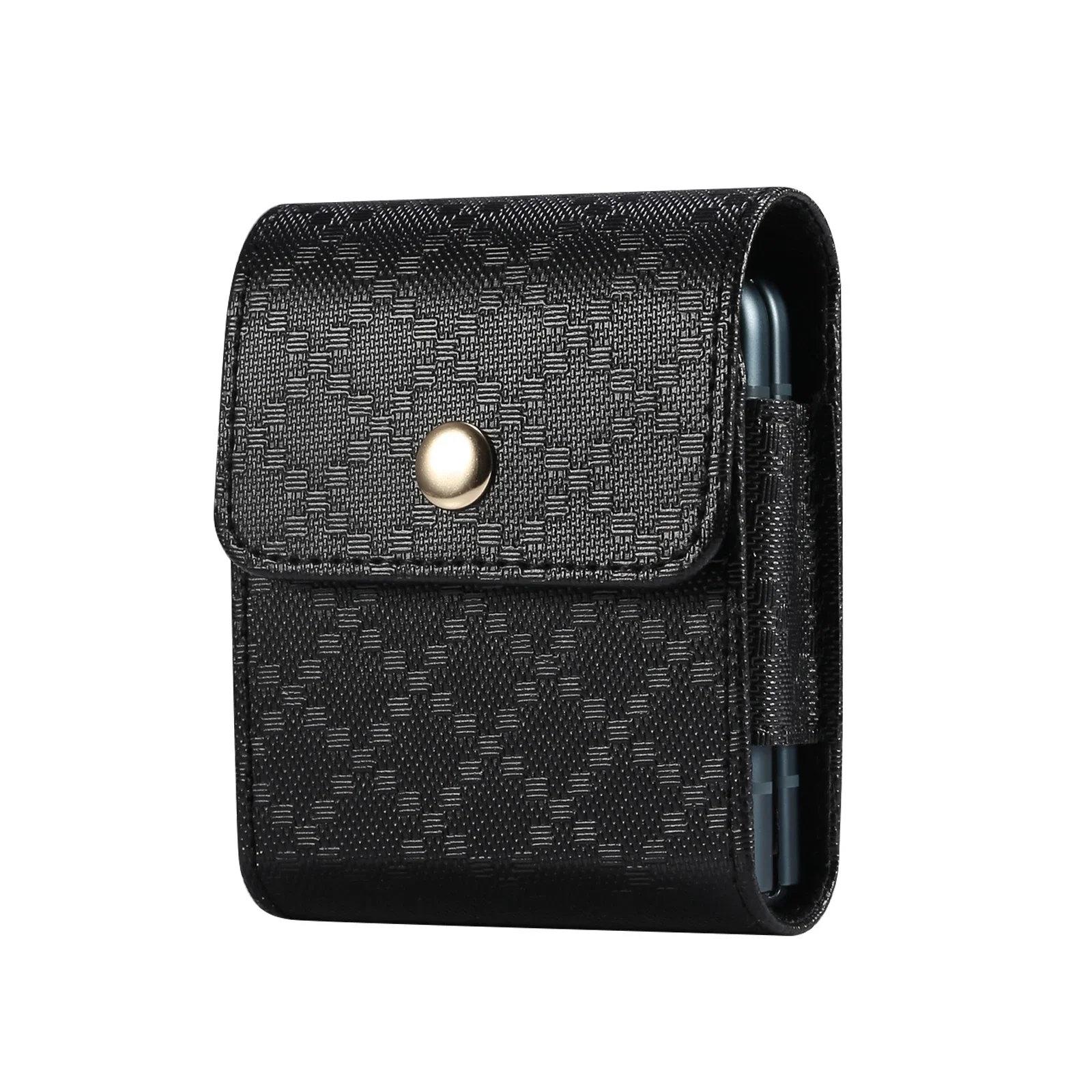 Skórzane etui z klipsem do paska, męska torba biodrowa na Samsung Galaxy Z Flip7 Flip6 7 6 5 4 3 5G, Moto Razr 60 50 40, Find N3 Flip Holster Pouch — zdjęcie produktu 7