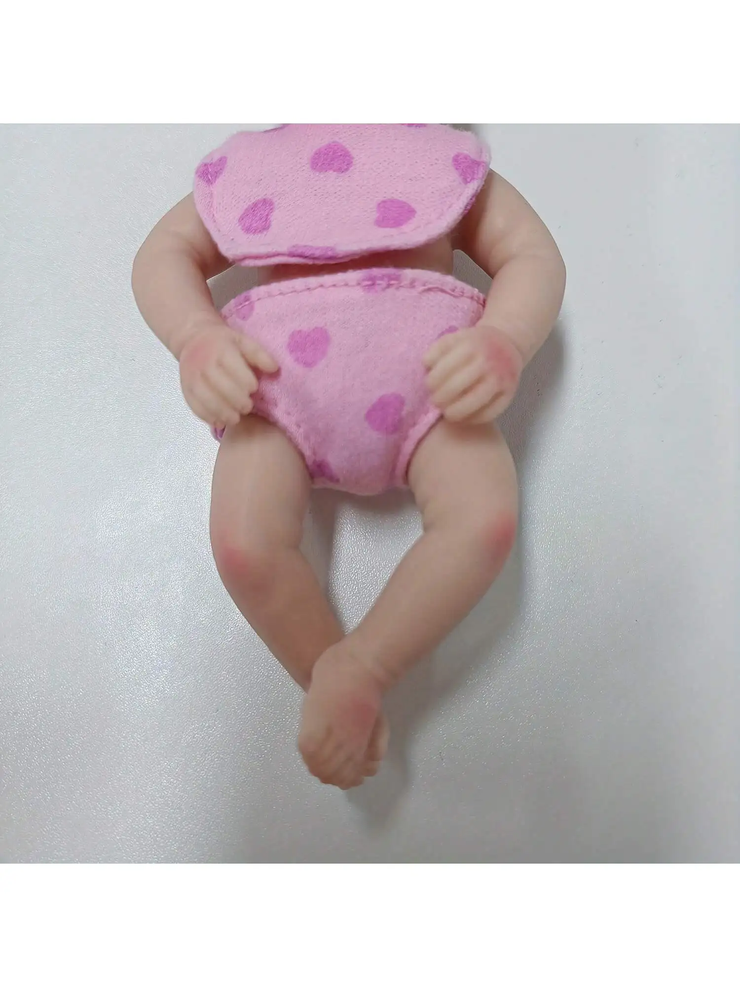 6 polegada realista reborn bebê bonecas silicone corpo inteiro, vida real bonecas do bebê dormindo corpo macio bonecas do bebê recém-nascido