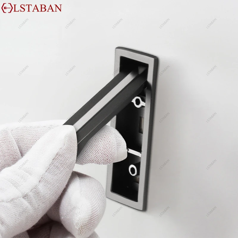 Japanese Style Tatami Cabinet Handle Zinc Alloy Slotted Embed Wardrobe Door Handle Invisible Installation Hardware Drawer Pull