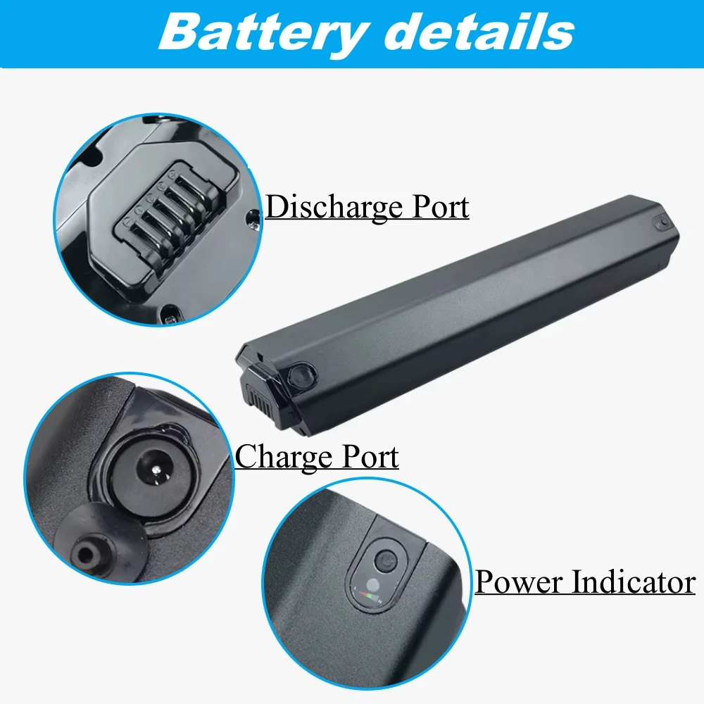 بطارية متكاملة 36 فولت 13Ah 15Ah 16Ah 17.5Ah لسلسلة Apache A-POWER I4 2020 Crussis 7.5 8.5 9.5 Ctm BaFang دراجة كهربائية