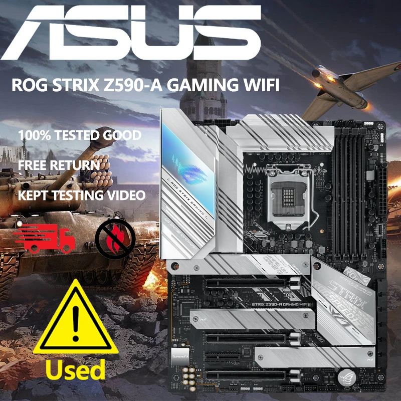 ASUS ROG STRIX Z590-A GAMING WIFI LGA 1200 ATX Gaming Motherboard