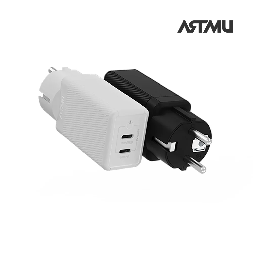 Artmu USB PD 65W PPS GaN Grounding Dual ultra fast charger GC820