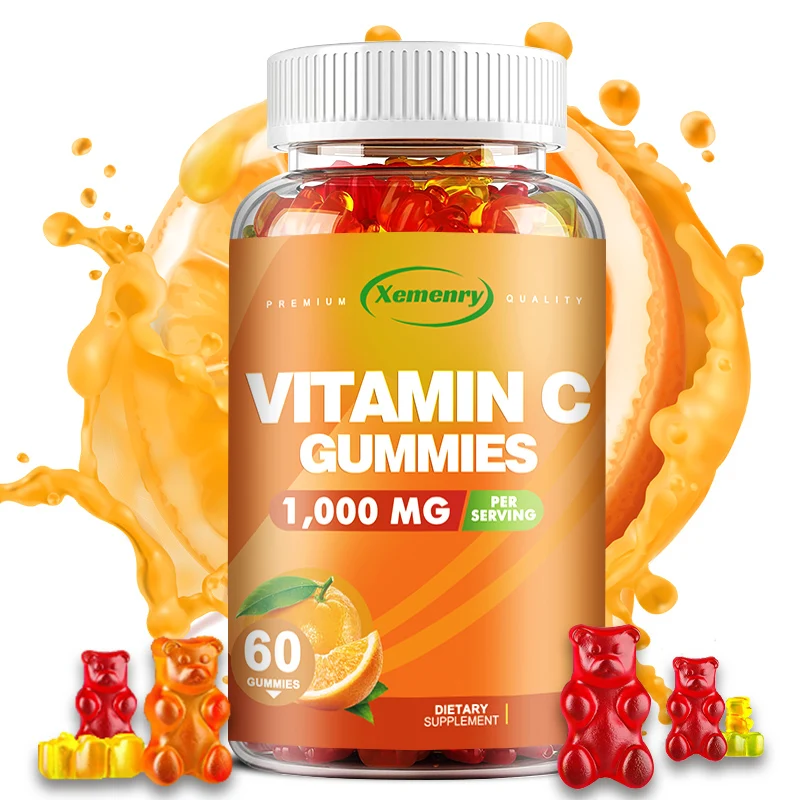 Vitamin C Gummies - Powerful Antioxidant, Skin Health, Promotes Collagen Production, Immune Support - 60 Gummies