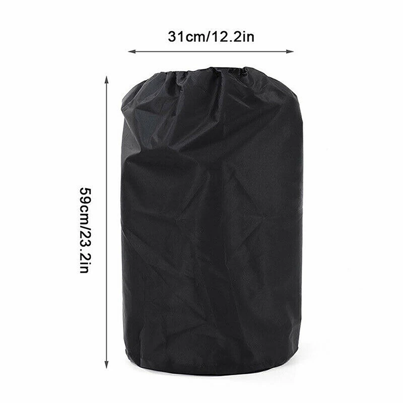 1PCS Oxford Cloth Gas Tank Cover for Outdoor Camping Small Propane Bottles Waterproof Dust-Proof UV-Proof Black Protective Cover