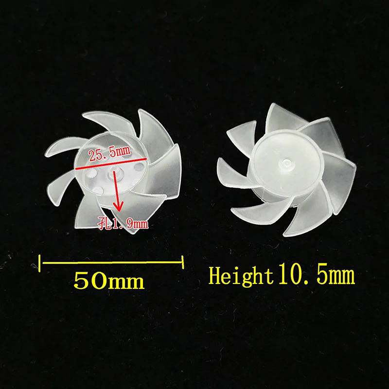 Прозрачные пластиковые лопасти вентилятора для сушки волос Универсальный Мощный моторный вентилятор 7 лопастей для замены лопасти вентилятора 35