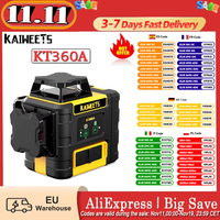 Kaiweets Kt360A 3*360 Self Leveling Laser Level for Picture Hanging Horizontal/Vertical Line Laser