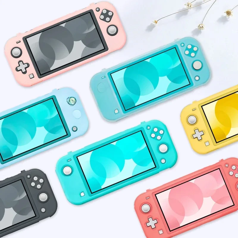Coque de protection ergonomique en Silicone souple pour nintendo Switch Lite, antidérapante, pour Mini Console