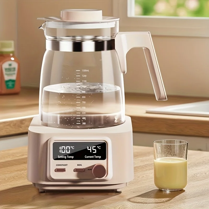 

Babysmooth 1.3L Smart Kettle - Temperature Control, 6 Presets, Glass Carafe, Fast Boil & Keep Warm