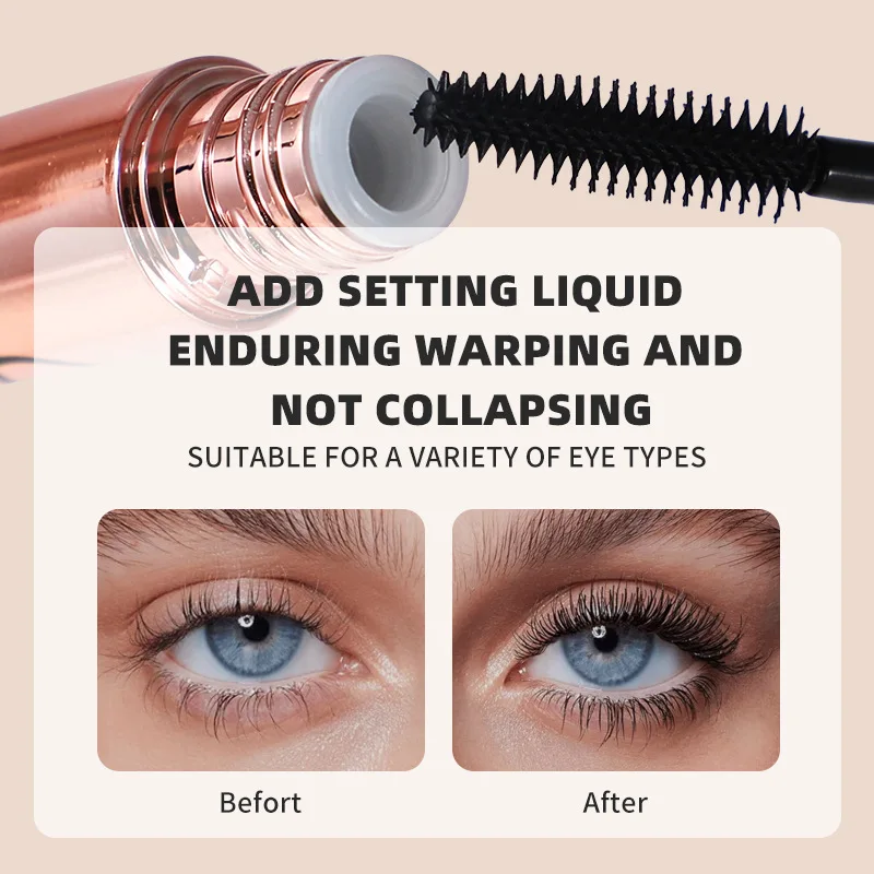 1 個黒マスカラまつげマスカラシルキーまつげ延長まつげメイク防水マスカラボリュームアイ化粧品
