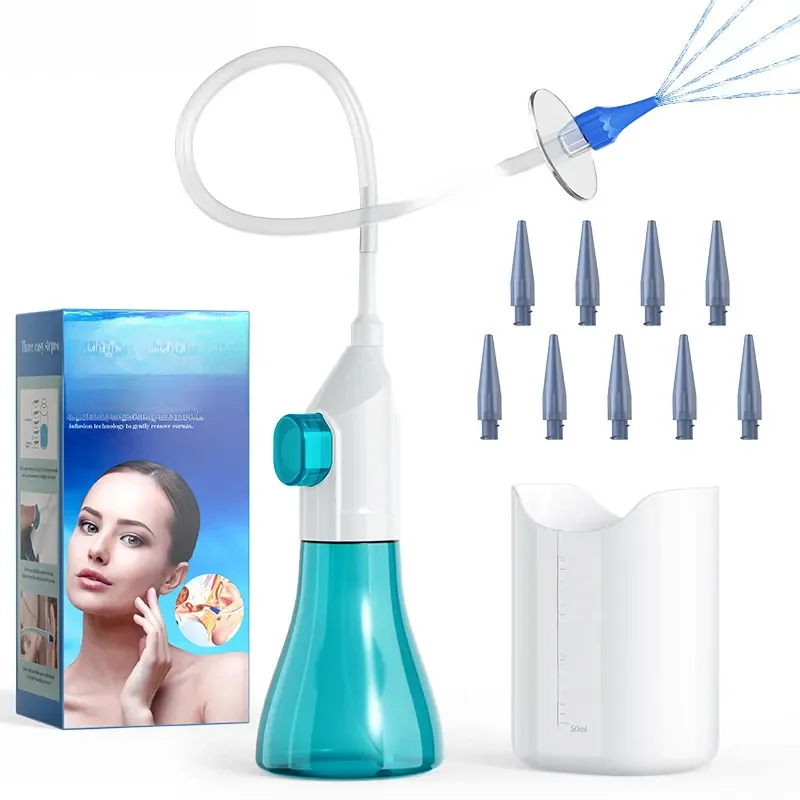 Ear Wax Removal Manual Oor Irrigatie Spoelsysteem Oorsmeer Schoon Gereedschap Veilig En Effectief Oor Water Cleaner Kit Oorreiniger - afbeelding 2