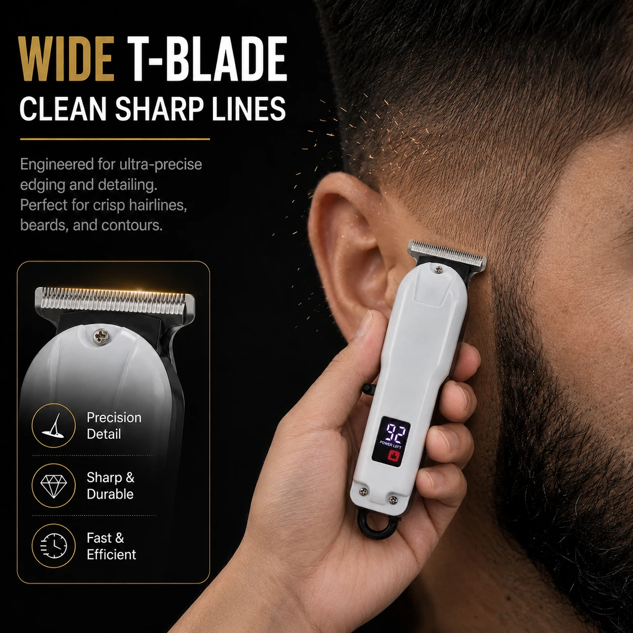 Grooming Men'S Hair - Erkekler için Mini, Kablosuz, El Tipi