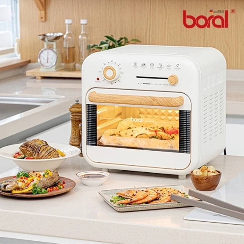 [Boral] Boralder Chef Stainless Steel 304 wood design air Frier oven 16L an air fryer BR-AF166M2