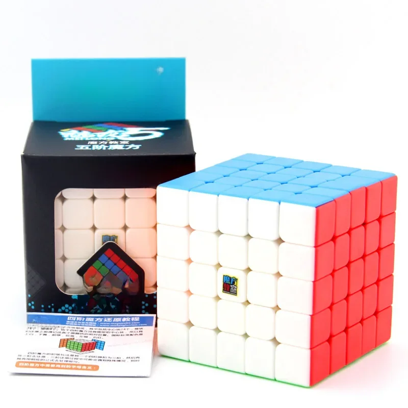 Moyu Meilong-Cube de Vitesse Magique sans Autocollant, Jouets Fidget Professionnels, Puzzle, Cadeaux pour Enfants, 5x5x5