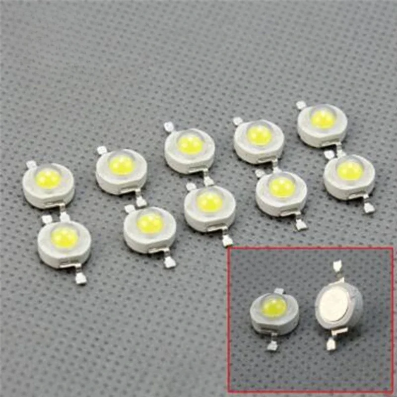 50 sztuk 1W 3W wysoka dioda led dużej mocy Chip czerwony zielony niebieski żółty zimny biały naturalna biel ciepły biały RGB kolorowe diody led żarówka Chip — zdjęcie 2