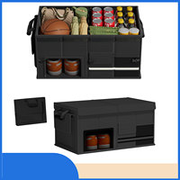 Car Storage Box Extra Large Capacity Expandable Compartments With ​Ergonomic Handle  Foldable Car Organiser Saves Storage Space