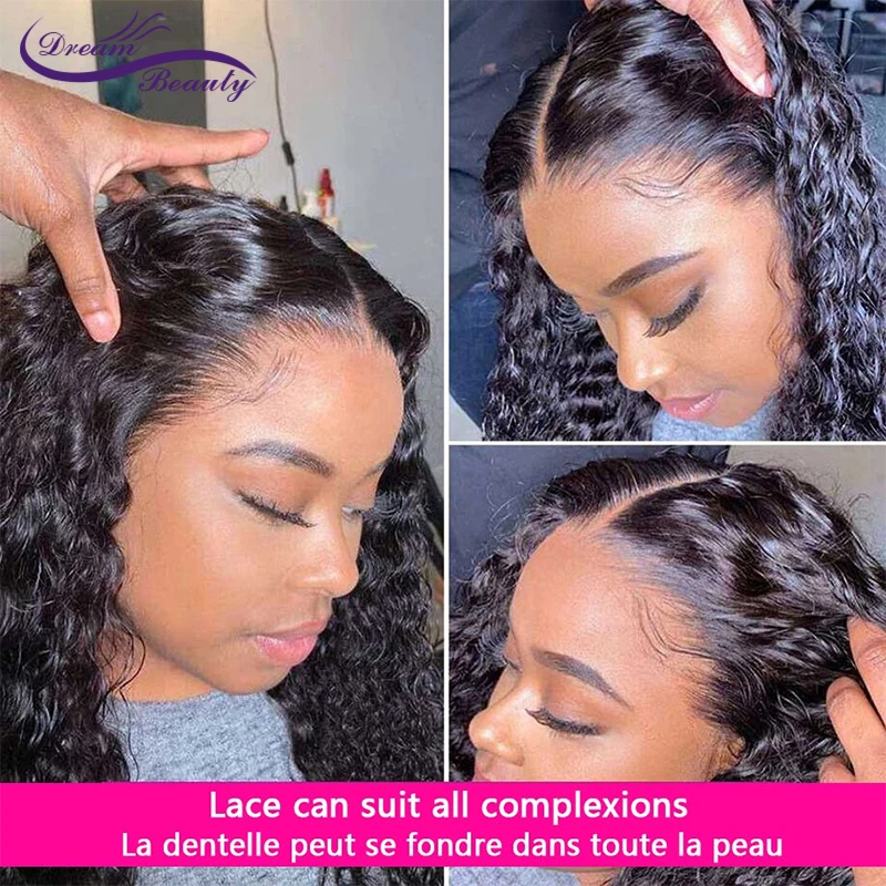 

13x4 HD Lace Frontal Wigs Brazilian Bouncy Curly HD Lace Wigs For Women Lace Front Human Hair Wigs Preplucked Natural Hairline