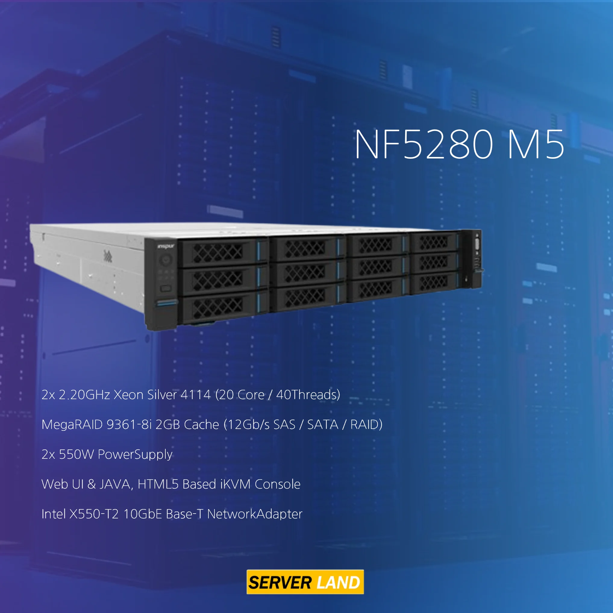 Inspur NF5280M5 LFF Storage Server