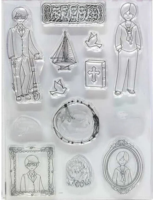 Hiszpański znaczek jasne znaczek dla Scrapbooking przezroczysty Silicone Rubber DIY Photo ozdoba do albumu 108 — zdjęcie 2
