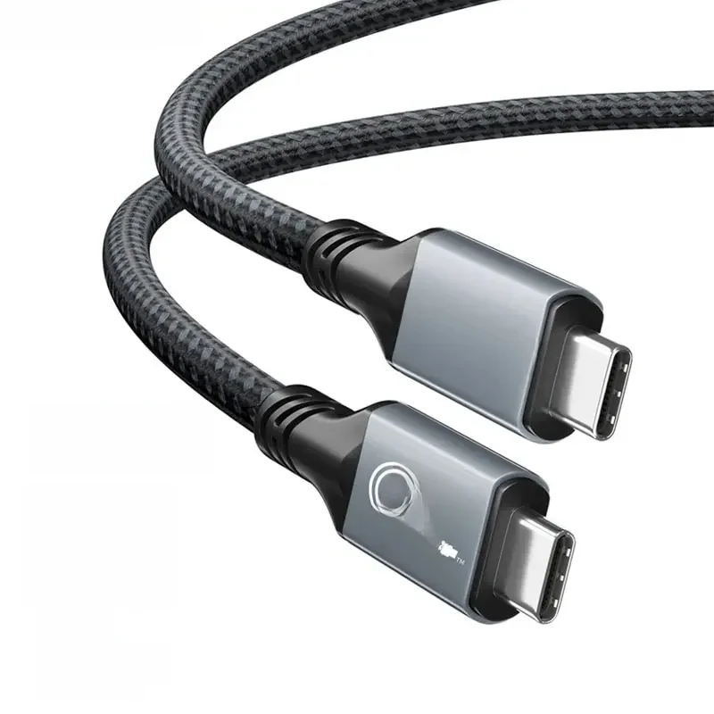 Câble USB 4 Type C de 240W, Charge Rapide 40Gbps, Transfert de Données 8K 60Hz, pour Ordinateur Portable Thunderbolt 3/4, iPhone 15 Pro Max SSD