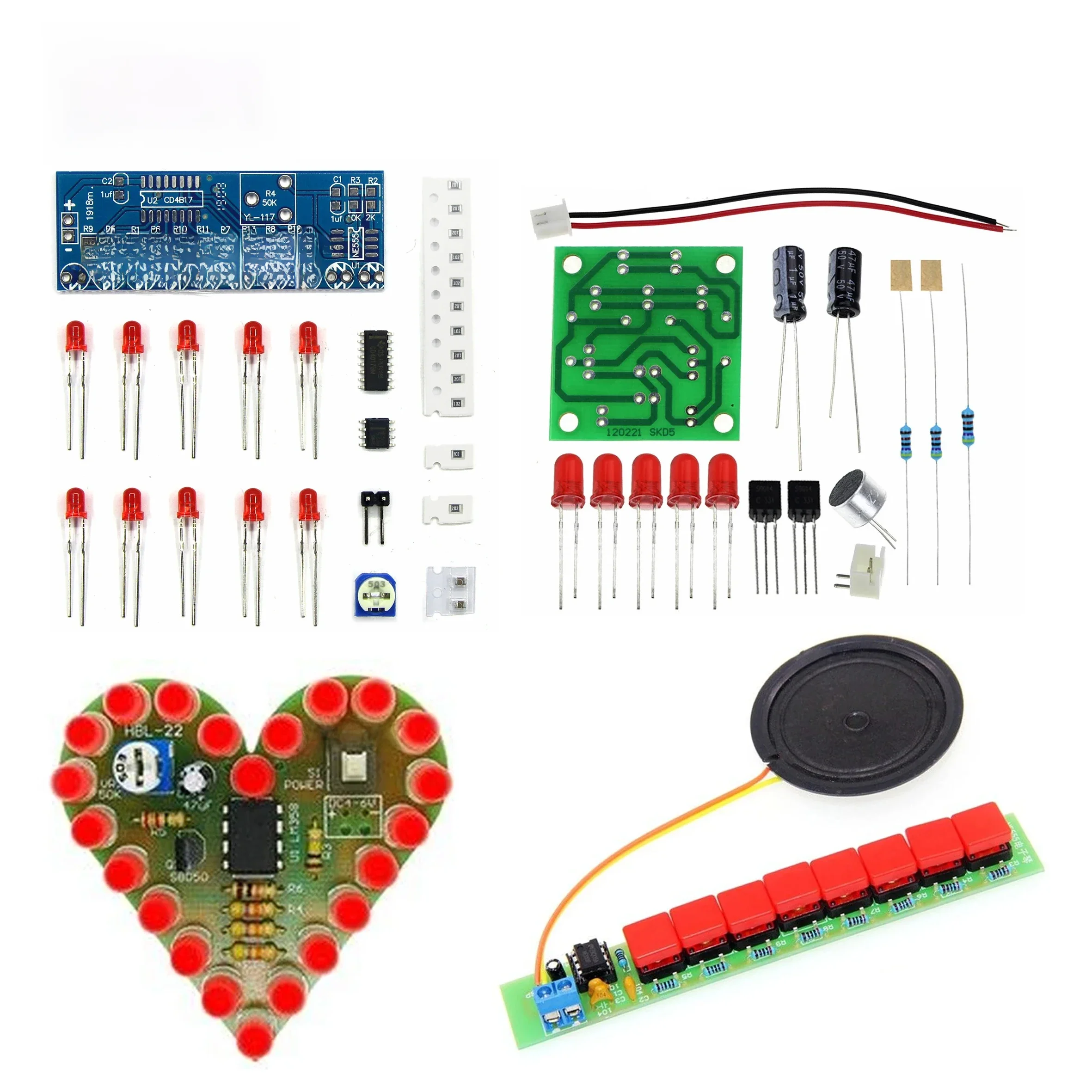 Wiele modeli Smart Electronics zestawy NE555/CD4060 światła wody płynącej moduł oświetlenia LED zestaw do samodzielnego montażu elektroniczny zestawy elektroniczne — zdjęcie 2