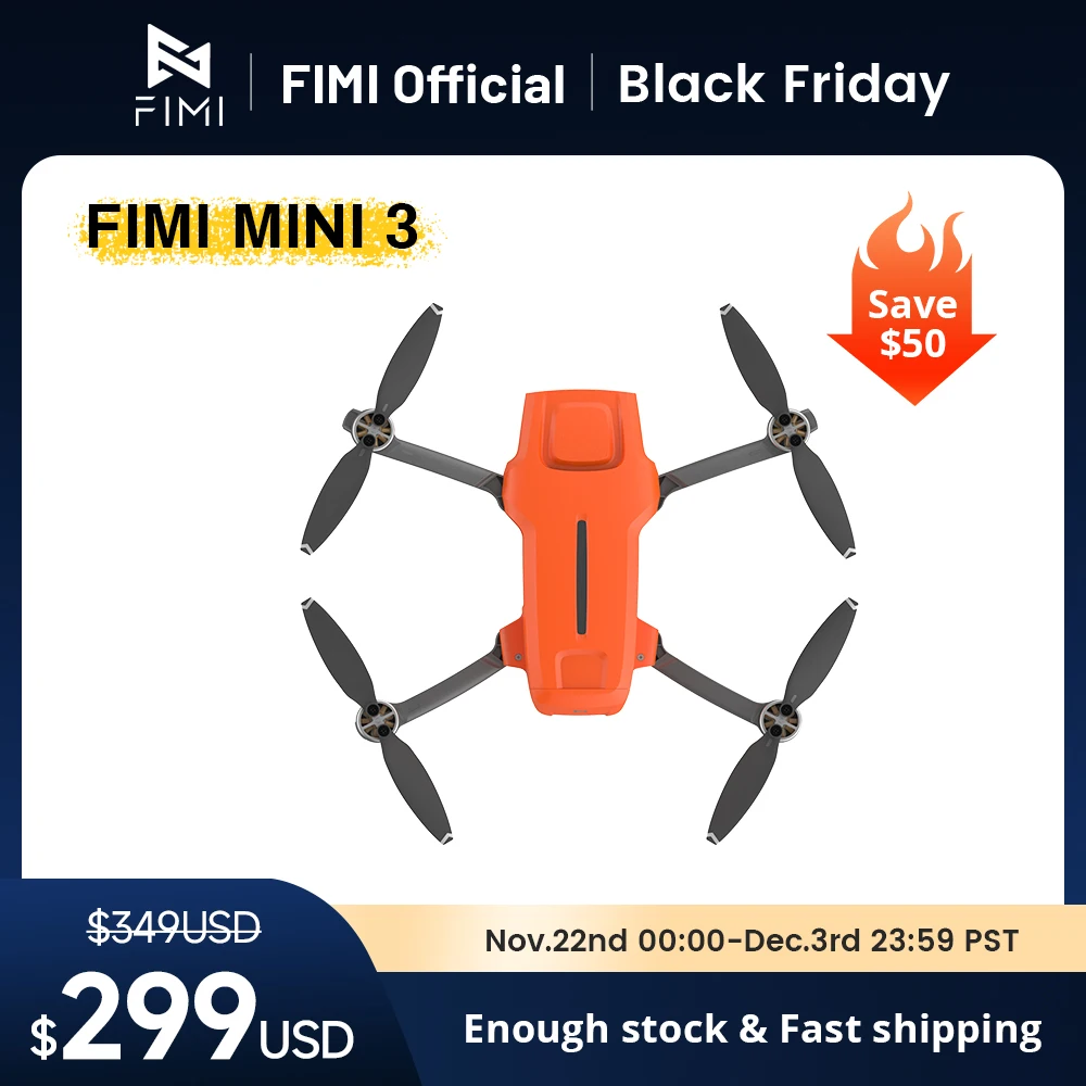 FIMI MINI 3 new Drone AI Super Night Video 4K 60fps professional camera 9km range 245g Sony 1/2-inch 48MP Sensor mini drone pro