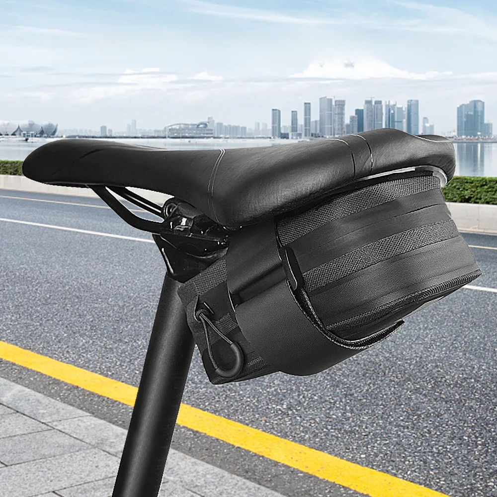 AliExpress Bicycle Saddle Bag Bike Seat Bag Reflective Cycling Rear Seat Post Bag Large Capacity Tail Rear Bag MTB Road Bike Bag Bicycle