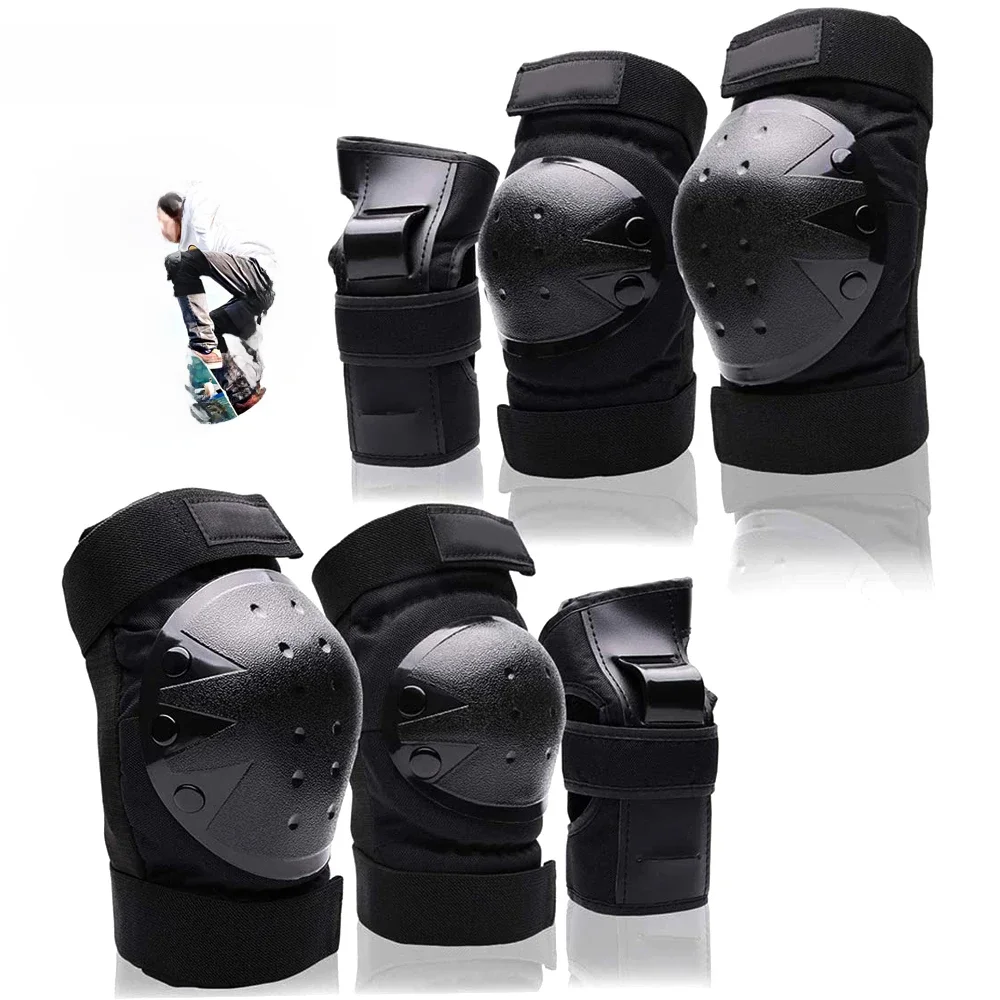 AliExpress NONE Kids/Adults Knee Elbow Pads Wrist Guards, Protective Gear Set for Roller Skates, Cycling, BMX, Skateboard, Scooter Riding Sports