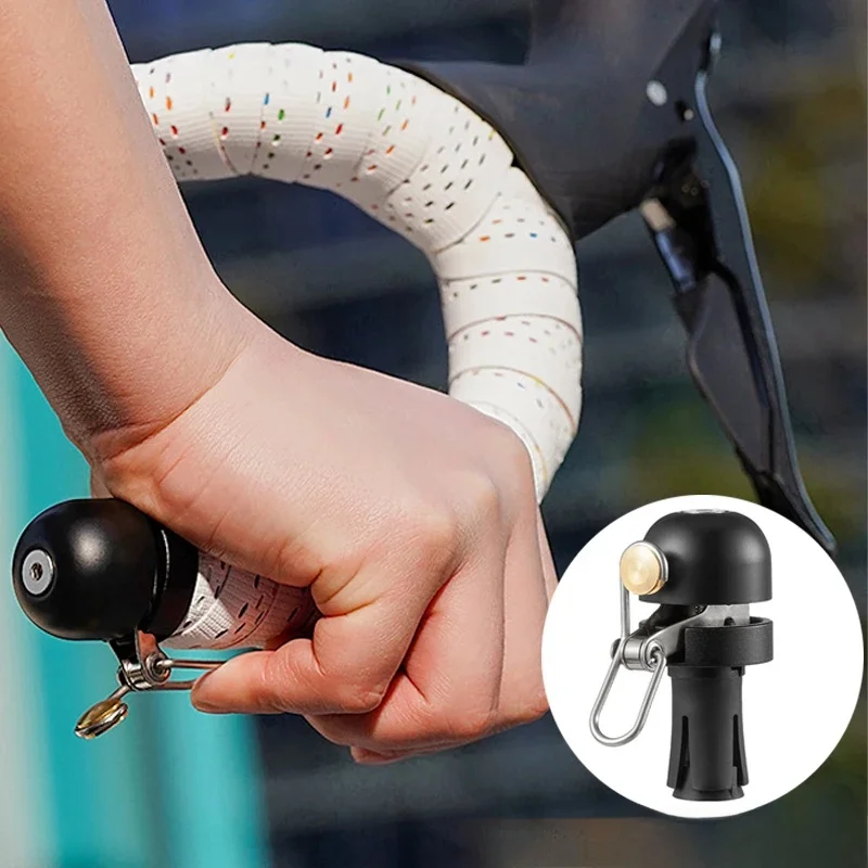 AliExpress Road Bike Bicycle Bell Copper Alloy 18-25mm Handlebar Plug Bell Waterproof High Decibel Ring Alarm Bike Horn