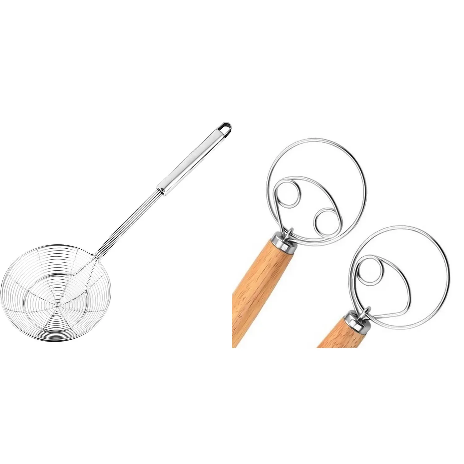 Kitchen Utensils,Cooking Utensils & Whisk ,Hand Mixer, Cooking And Frying, Kitchen Utensils Wire Strainer Pasta Strainer Spoon