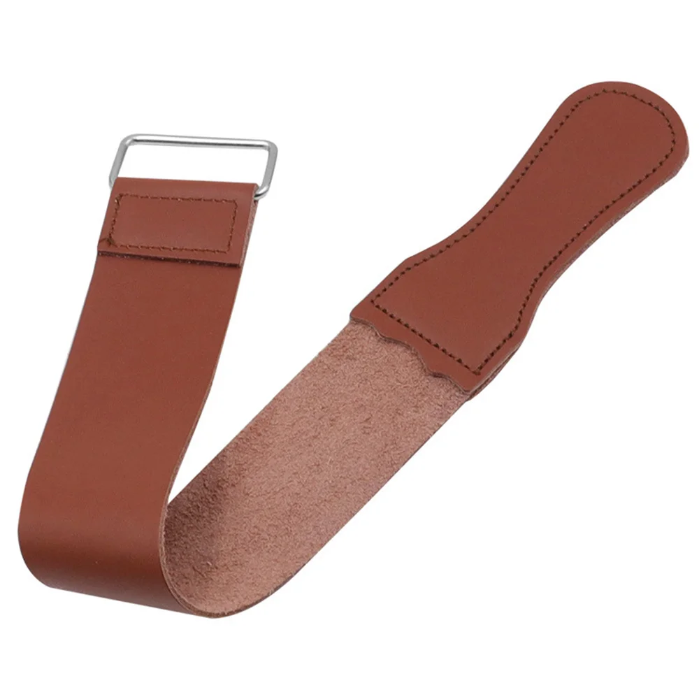 STONEGO Genuine Leather Strop Strap Barber Straight Razor Folding Knife Knives Sharpening Shave Sharpener Sharpening Belt