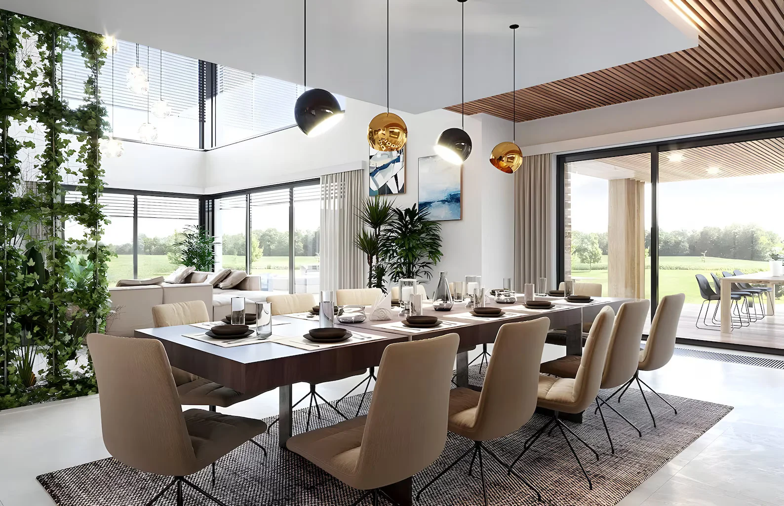 Bedruckte Pläne für modernes Haus, 15 m x 23 m |   4 Schlafzimmer + Loft |   410 m2 Villa Guide Booklet |   DIY-Blaupause (keine Materialien)