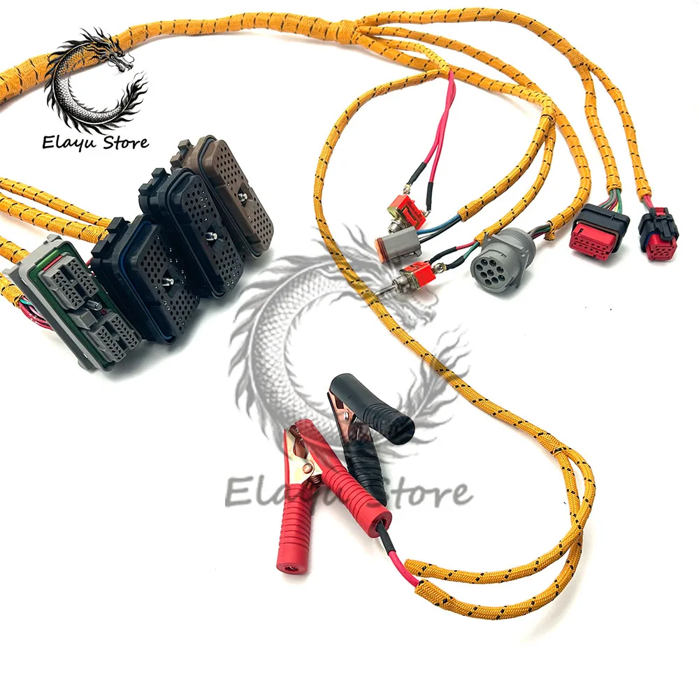 لكابل CAT فحص شامل لشركة كاتربيلر C6.4 C6.6 C7 C-9 C9 C13 C15 3126B ECU ECM محرك التشخيص سلك تسخير