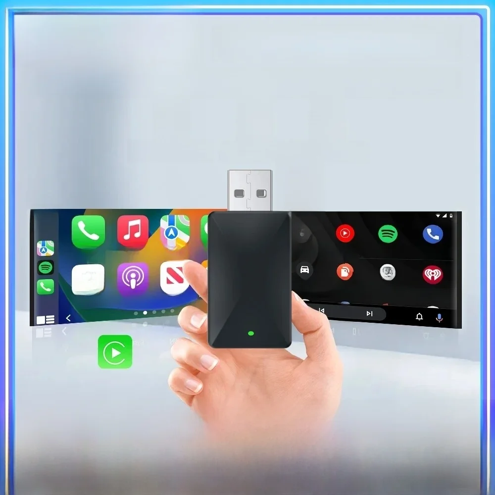 NIEUWE draadloze CarPlay Android Auto draadloze adapter Smart Mini Box Plug and Play WiFi Fast Connect Universal - afbeelding 2