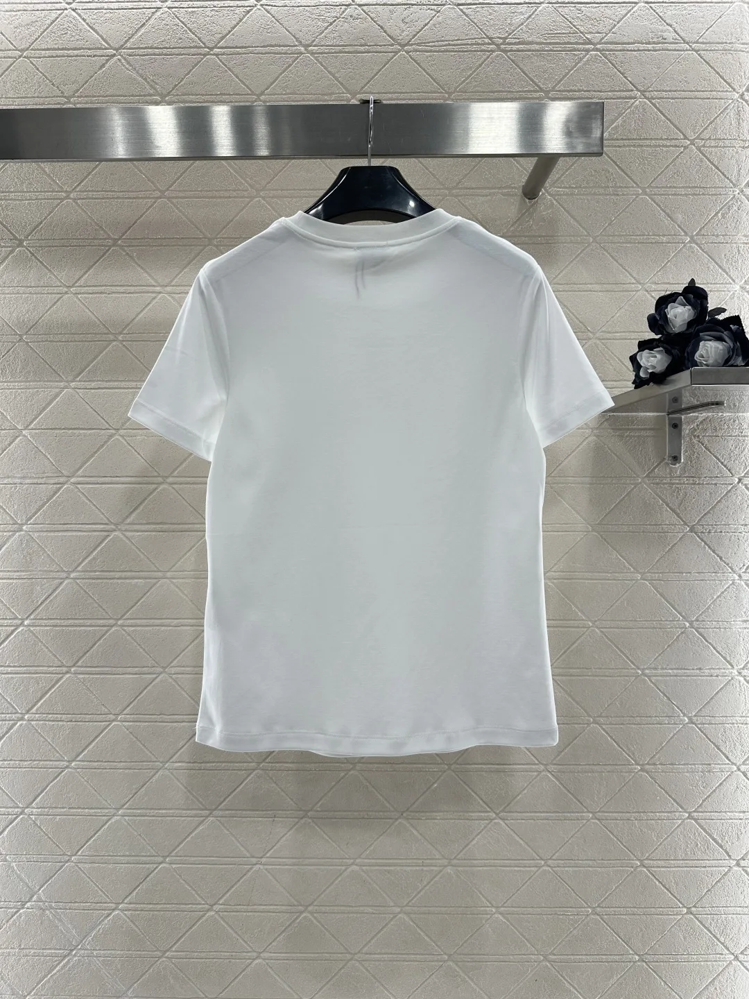 

26 early spring new women's plus size clothes round neck collar short sleeved solid color versatile T-shirt top