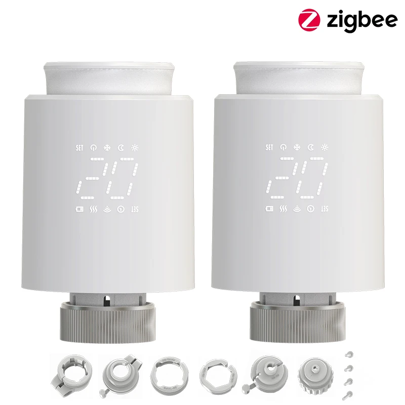 EZAIOT Tuya ZigBee Smart TRV Thermostatische Klep Thermostaat Radiator Actuator Temperatuurregelaar Voice Alexa Google Home Alic