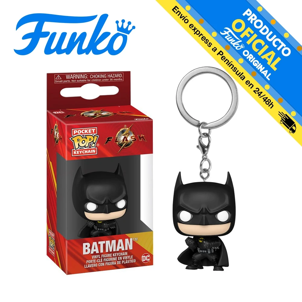 Funko Pocket Pop! Keychain: The Flash - Batman, 65591, original, toys, boys, girls, gifts, collector, dolls, shop, box, new, official license