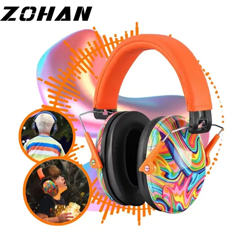 

ZOHAN anti-noise headphones children Baby Noise Earmuffs Noise Reduction Ear Defenders earmuff for kid Adjustable nrr25db Safety