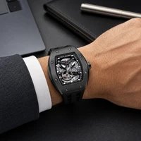 TSAR BOMBA Men’s Mechanical Skeleton Watch 316L Stainless Steel Sapphire Crystal Luminous Shock Water Resistant photo 4