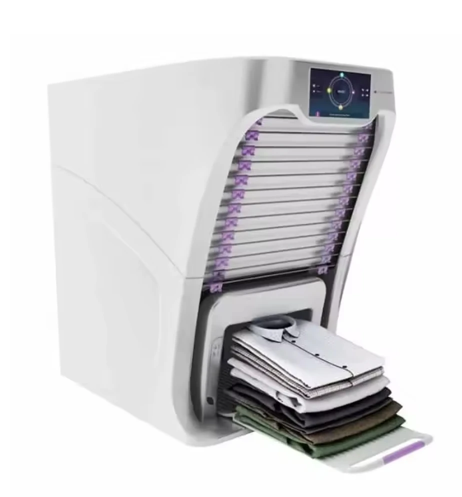 مبيعات عيد الميلاد Foldimate قماش نسيج سعة ماكينة غسيل قابلة للطي أوتوماتيكية بالكامل إرسال علوي