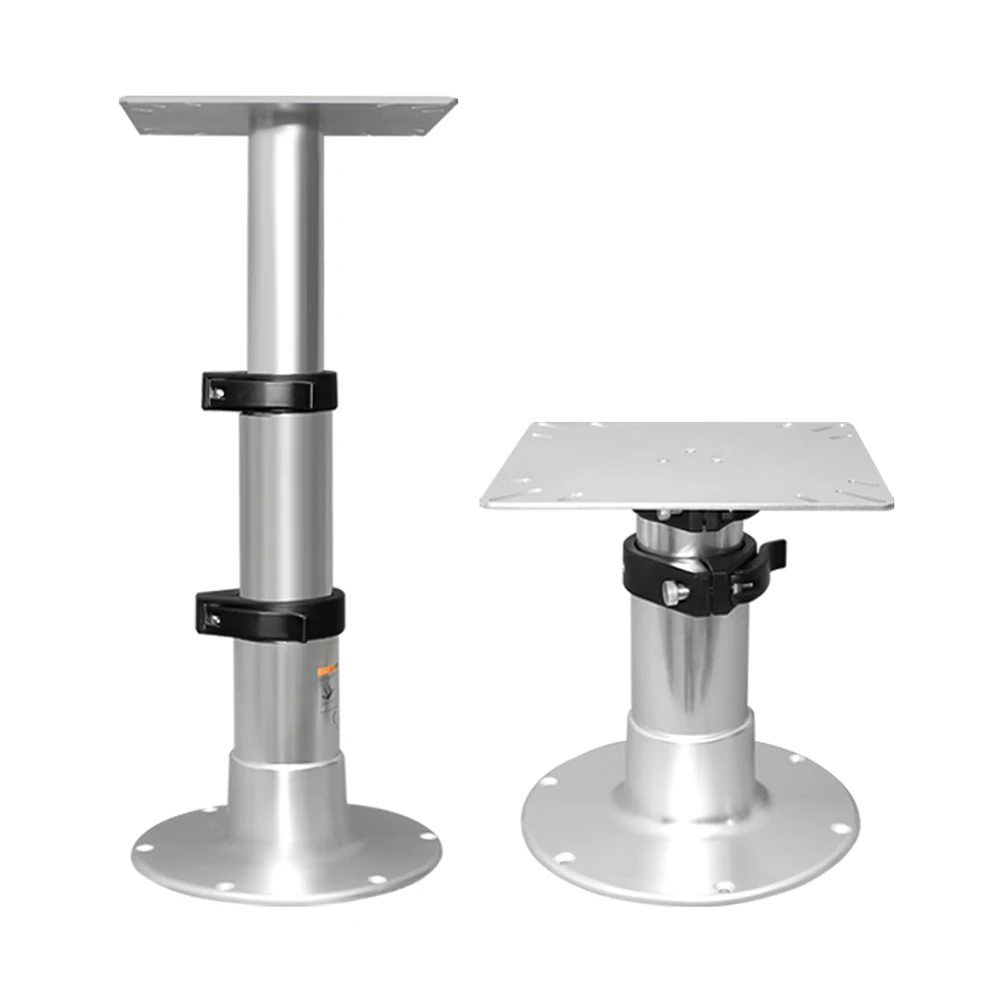 

3 Position Adjustable Boat Table Leg Base,Aluminum Alloy ,With Pneumatic Lifting Device, Suitable for RV, Campervan and Yacht