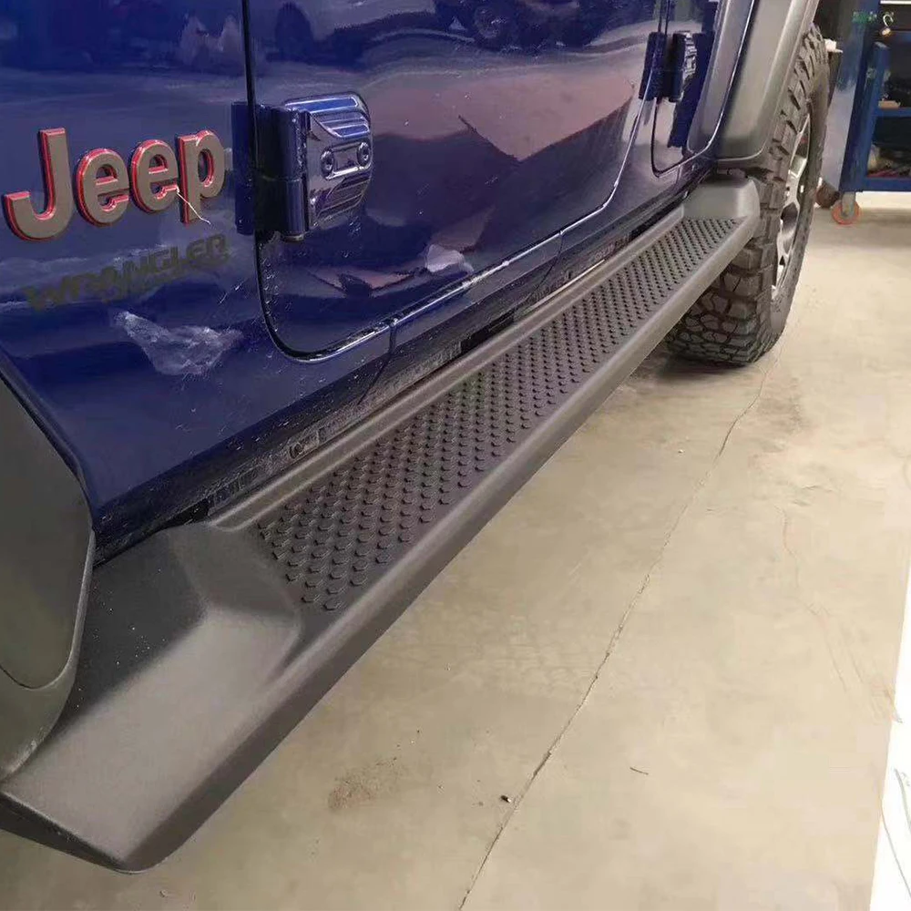 

SXMA JL1054 Боковые ступени 4-дверные ABS фиксированные ступенчатые пластины Рельсы Наружные дверные педали для Jeep JL для Wrangler 2018+