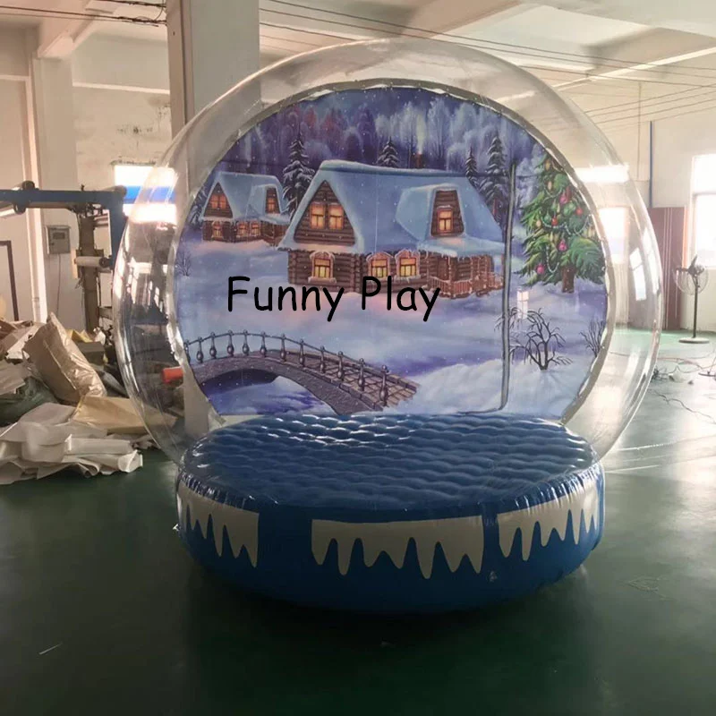 Giant Snow Globe,Inflatable Christmas Inflatable Human Size Snow Globe , Free Air Blowers,advertising snow ball