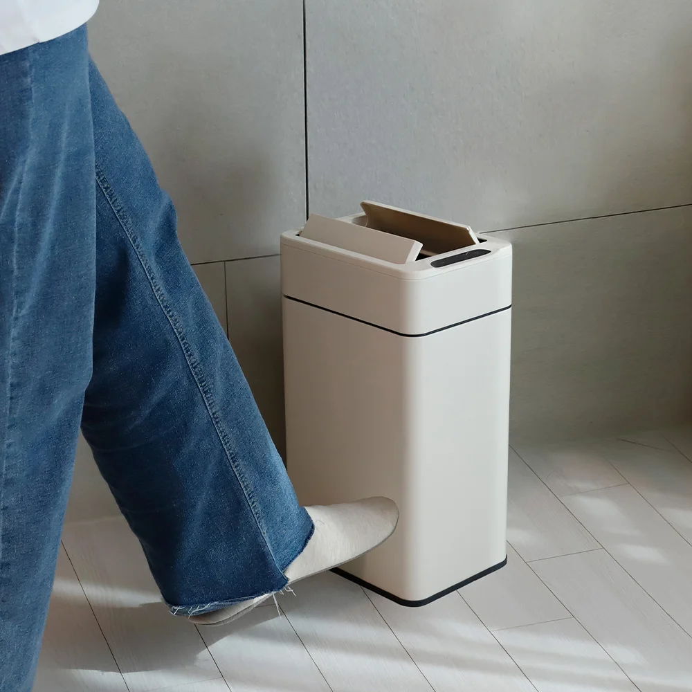 Smart Automatic Sensor Mini Trash Can 10L Smell-off Interior Trash Can