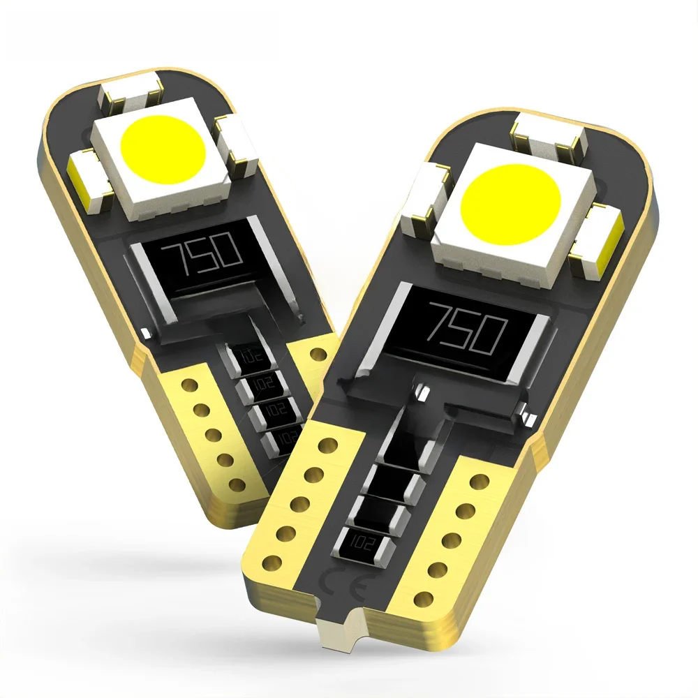 2X Bezbłędna żarówka LED T10 W5W 2825 Samochodowe światło postojowe Lampa wewnętrzna do VW Golf 4 5 7 6 Passat B5 B6 B7 Touareg Tiguan — zdjęcie 2