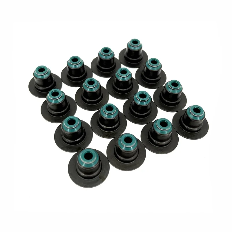 Valve Oil Seal Rubber Ring Engine Intake And Exhaust 16-piece Valve EW12J4 / EW10J4S Motor Accessory Used For Peugeot Citroen