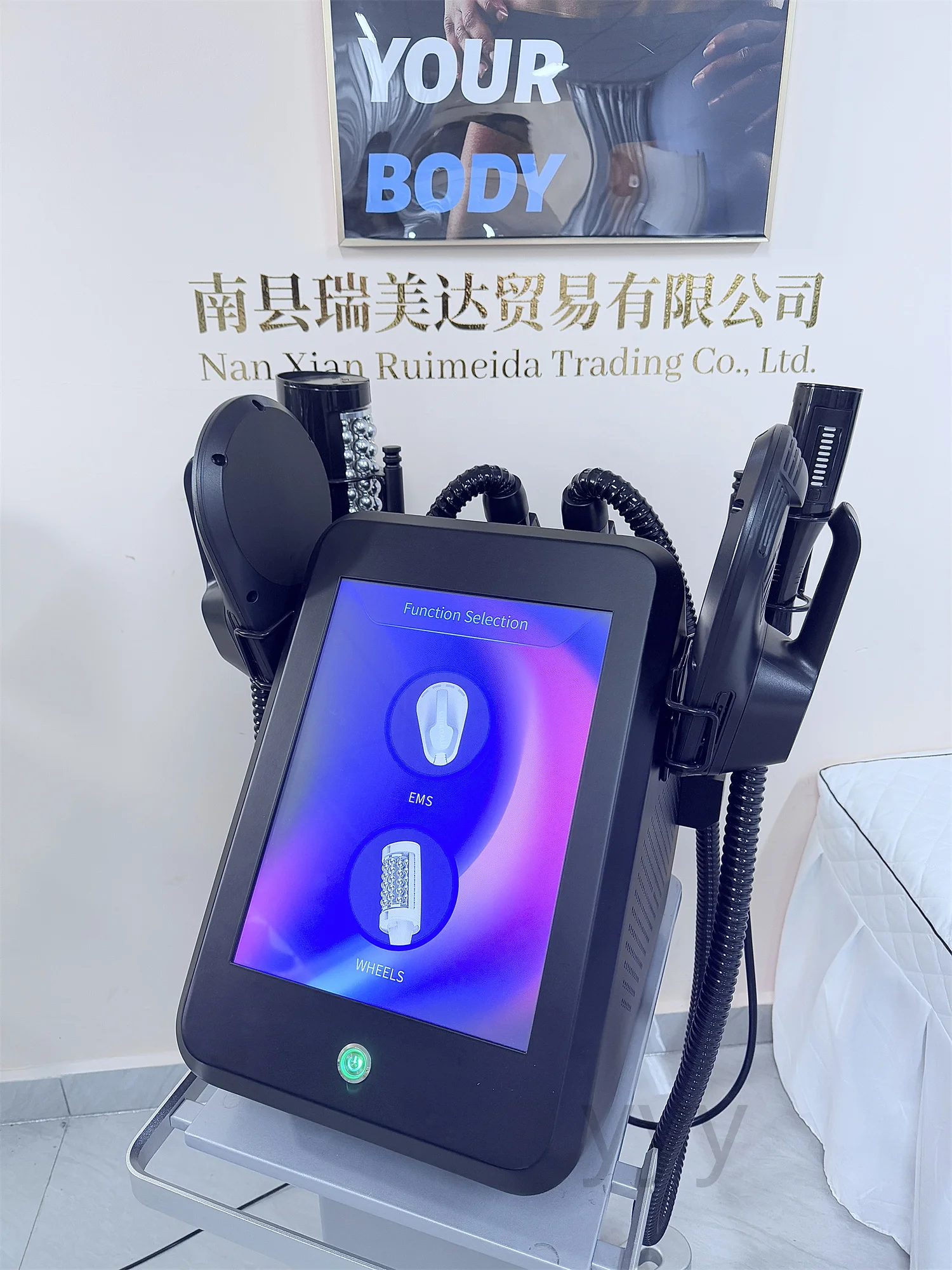 200HZ MYOslim Rullo Dimagrante Riduzione della Cellulite Rullo Sferico Interno 360 Gradi A Infrarossi Rullo di Vuoto Massaggio Macchina di Bellezza