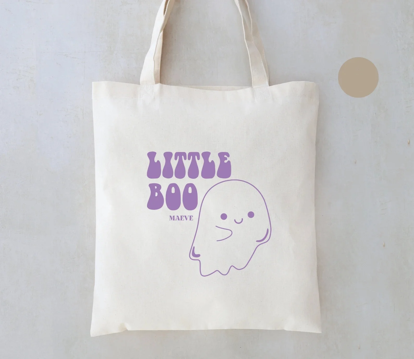 Little Boo - Kids Trick Or Treat Tote - Trick or Treat Bag - Customized Halloween Tote - Halloween Candy Bag - Trick or Treat ba