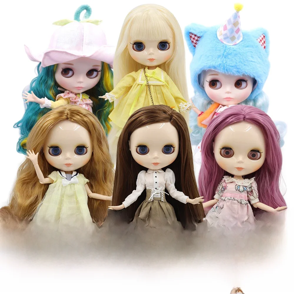 ICY DBS Blyth lalka Biała skóra Błyszcząca twarz Matowa twarz Wspólne ciało z zestawem ręcznym A&B 1/6 bjd odpowiedni makijaż diy Cena specjalna — zdjęcie 2