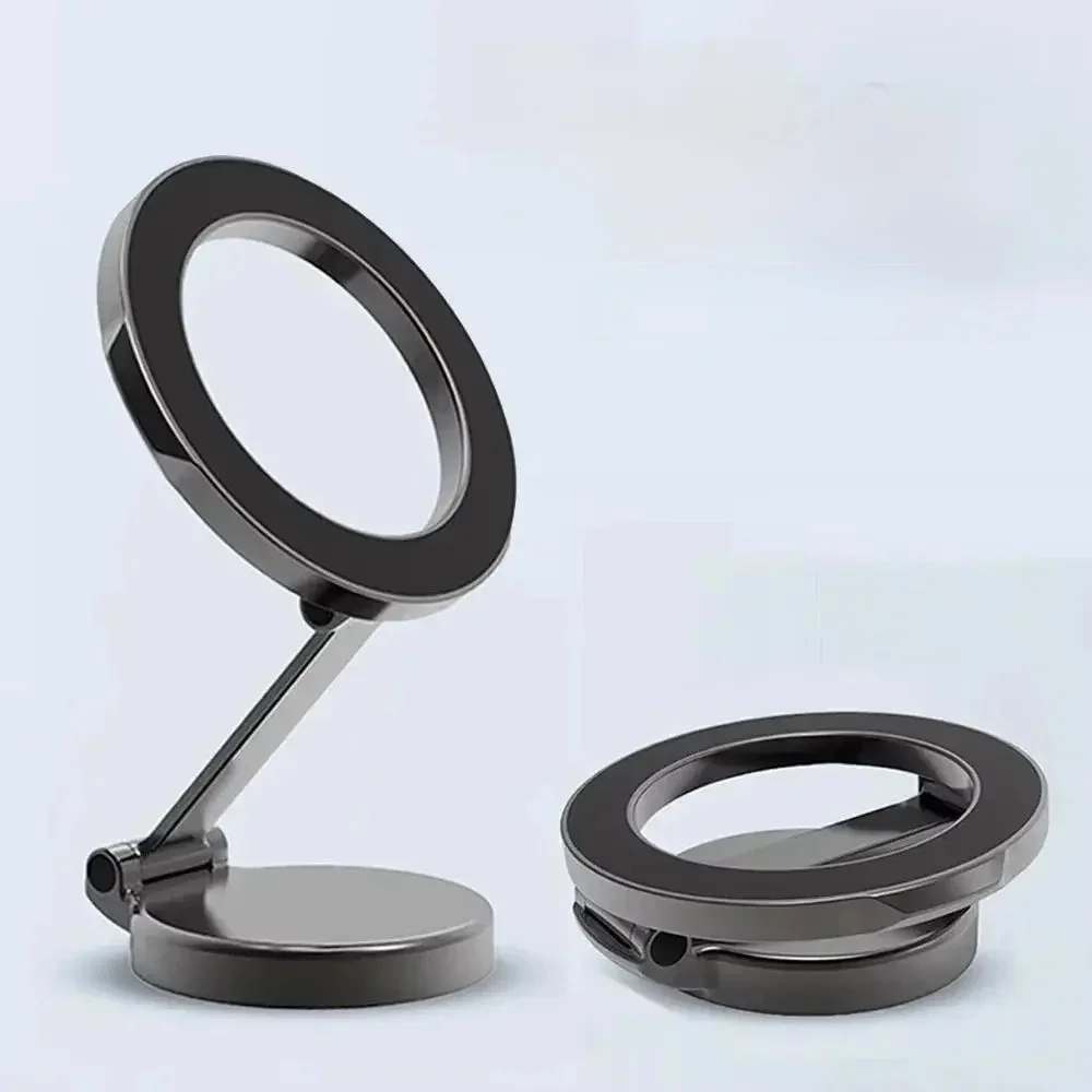 Support de téléphone portable magnétique puissant pour voiture 360 ° Support d'autocollant arrière réglable pivotant Magsafe pour IPhone 15 Samsung Xiaomi universel