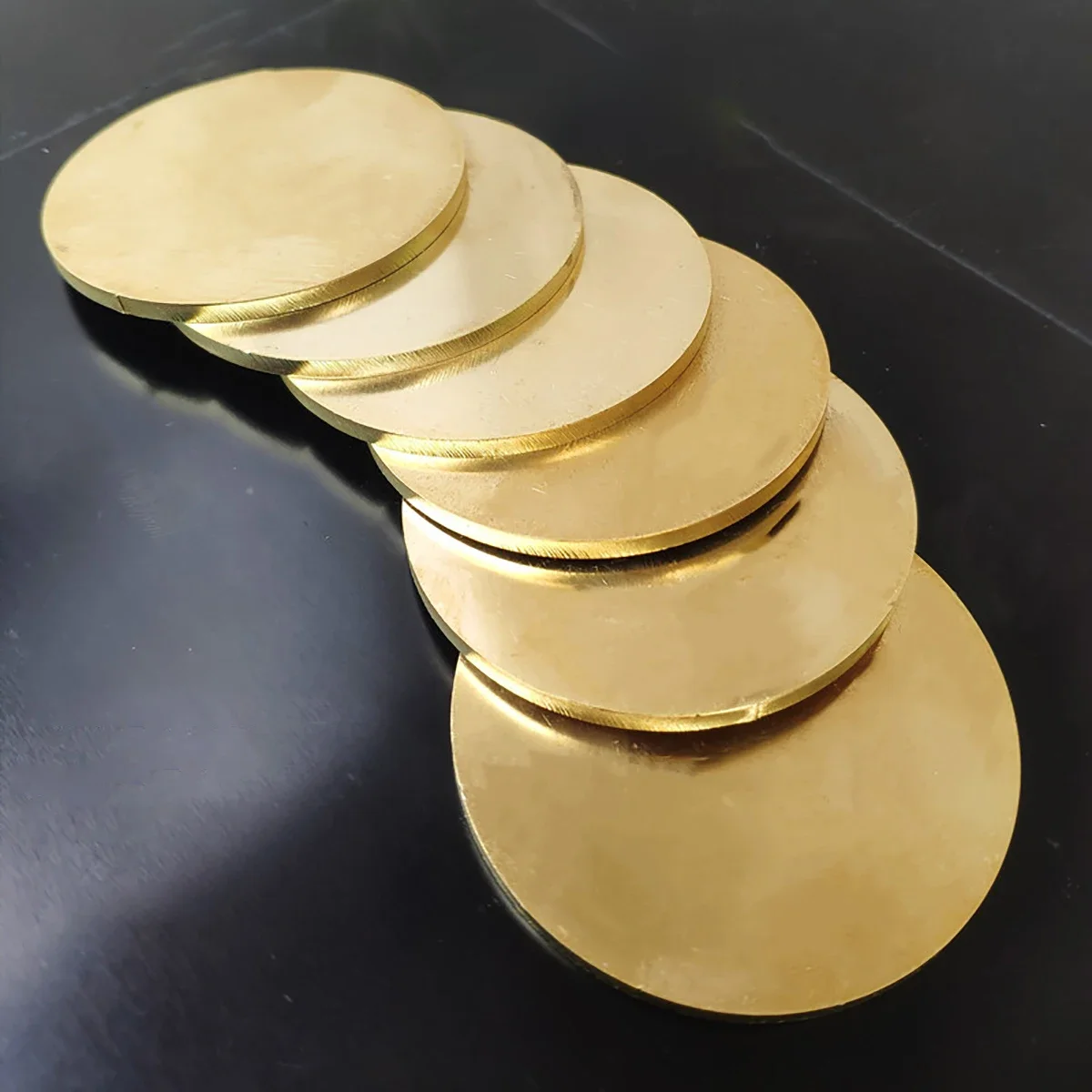 Disque en Laiton H62, Épaisseur 1.5mm, Diamètre 10mm-200mm, Joint en Laiton, Plaque Ronde en Cuivre Pur, Pièces de Coupe, 1 Pièce